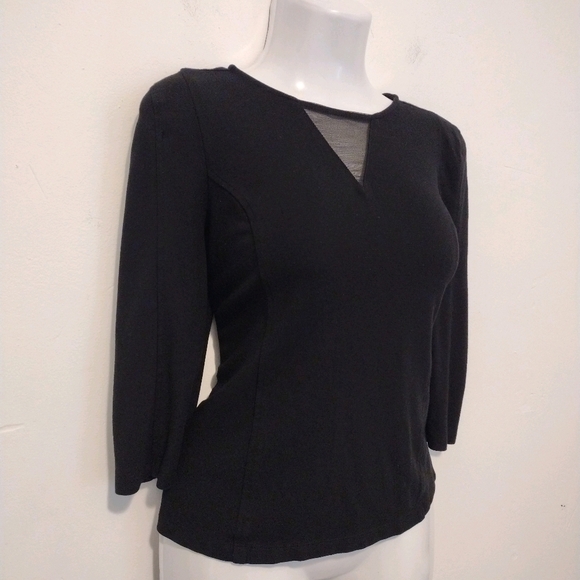 Forever 21 - Black 3 Quarter Sleeves Blouse - Picture 5 of 13